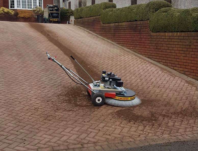 Our driveway cleaning machine